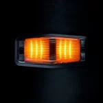 Lampa LED Double Burner IZE LED Black, Pozitie Alb/Portocaliu si Stroboscop, 12V, 24V, IP69K, 21 Pattern-uri, 12.5 x 5.2cm, Lentila Dark